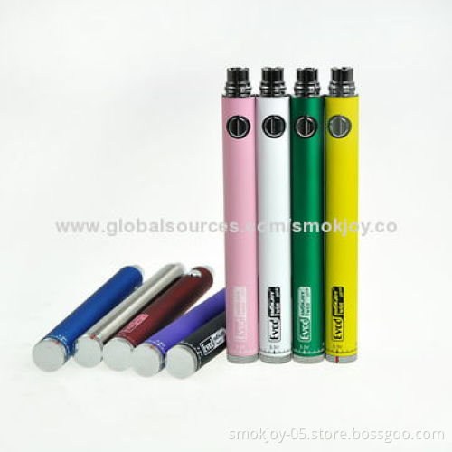 Smokjoy China Wholesale E-cigarette EVOD Twist/VV Batteries with 1,300mAh Capacity